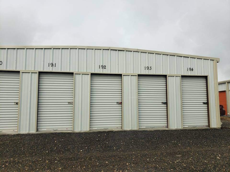 White Storage Building